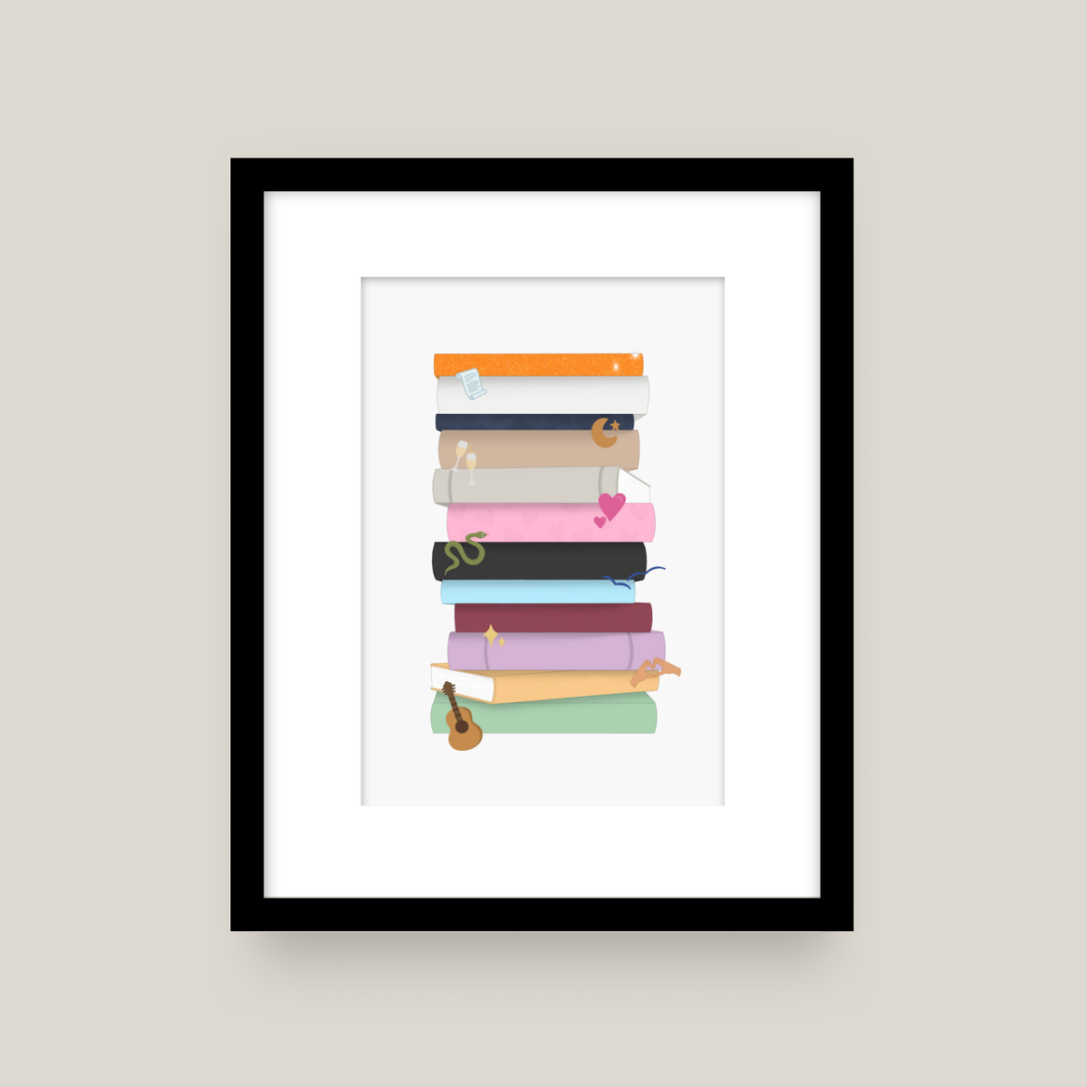 Eras Bookshelf Print