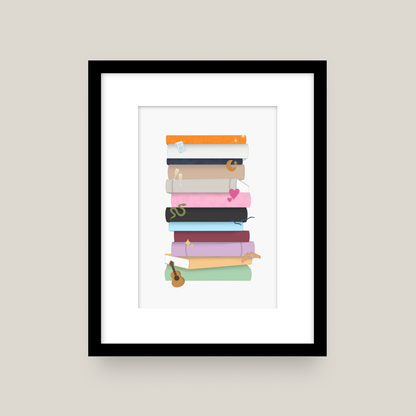 Eras Bookshelf Print