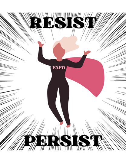 Women Empowerment Stickers | Feminist Vinyl Stickers | Resist Persist | Bossy Scribes