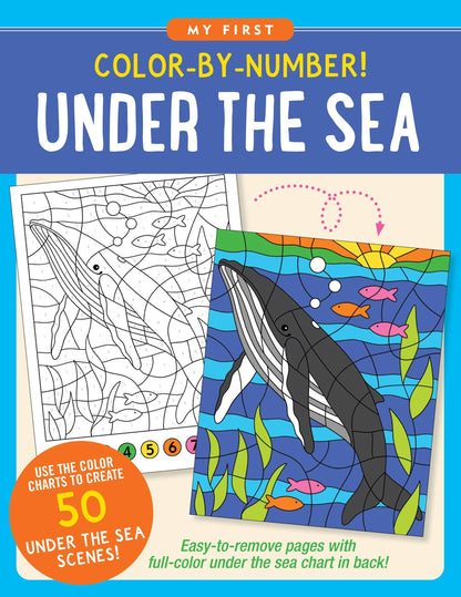 Color-By-Number Under The Sea coloring book