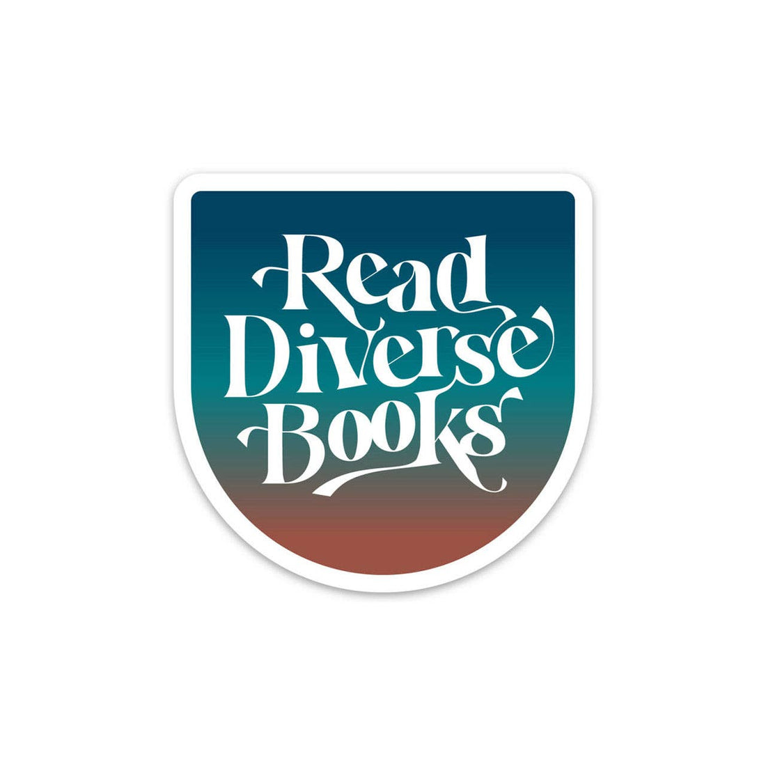 Read Diverse Books Sticker | Inclusive Bookish Reader Sticker
