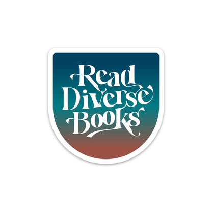 Read Diverse Books Sticker | Inclusive Bookish Reader Sticker