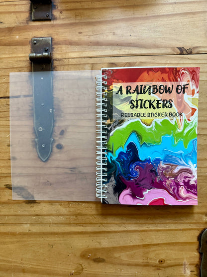 Rainbow Reusable Sticker Book | A5 Sticker Collector Album