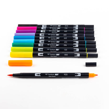 Dual Brush Pen Art Markers 10-Pack, Eighties
