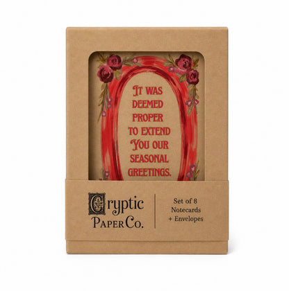 Seasonal Greetings | Funny Victorian Christmas Card Boxed Set