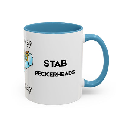 End Dumbfuckery Blue Bird mug | Accent Coffee Mug