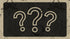 Three question marks on a textured black background with a beige border featuring leaf patterns.