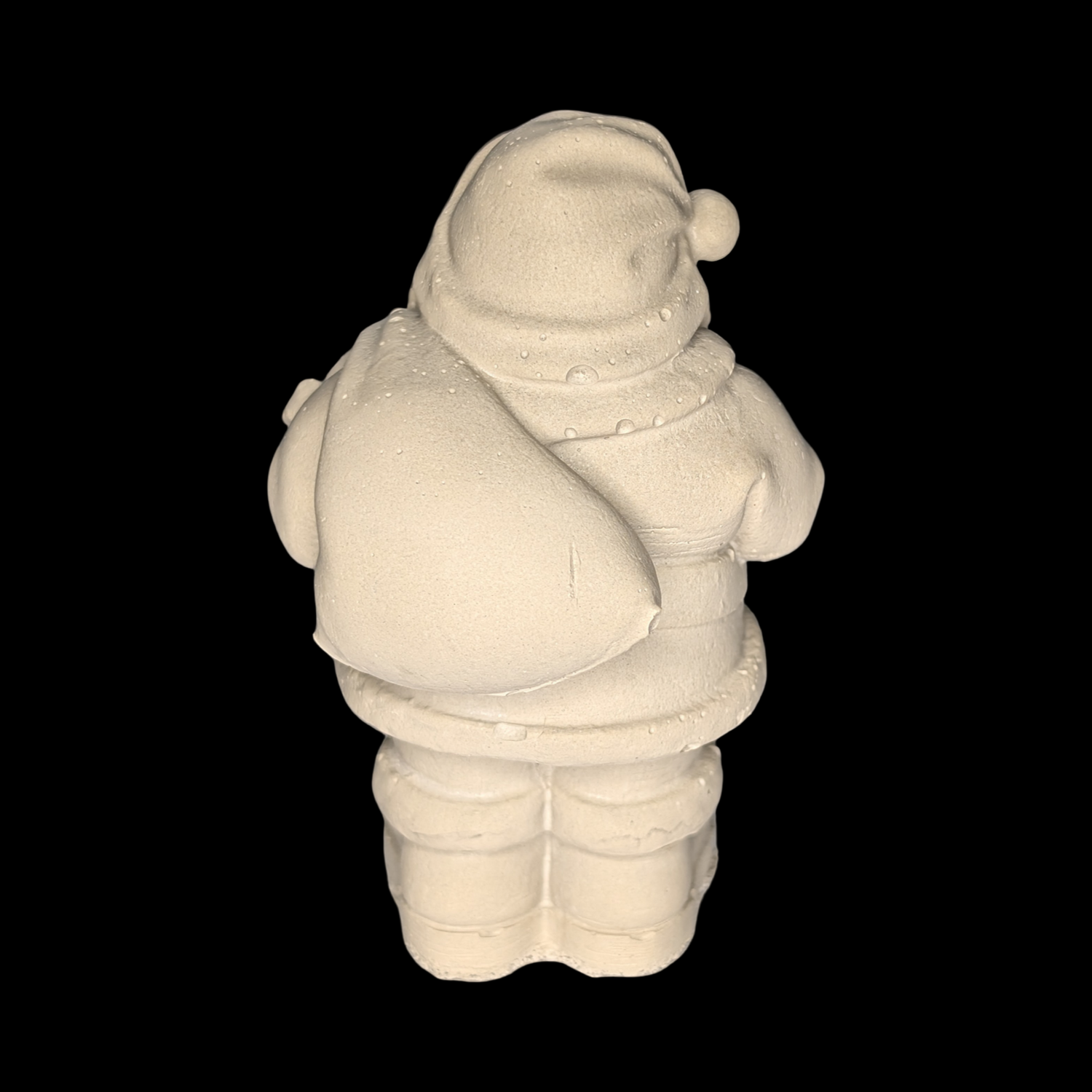 Mini Concrete Santa Claus Figurine, Modern Christmas Shelf Sitter, Concrete Holiday Mantle Decor, Christmas Gnome Paperweight, Paint Your Own Santa Craft