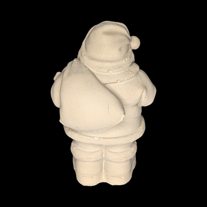 Mini Concrete Santa Claus Figurine, Modern Christmas Shelf Sitter, Concrete Holiday Mantle Decor, Christmas Gnome Paperweight, Paint Your Own Santa Craft