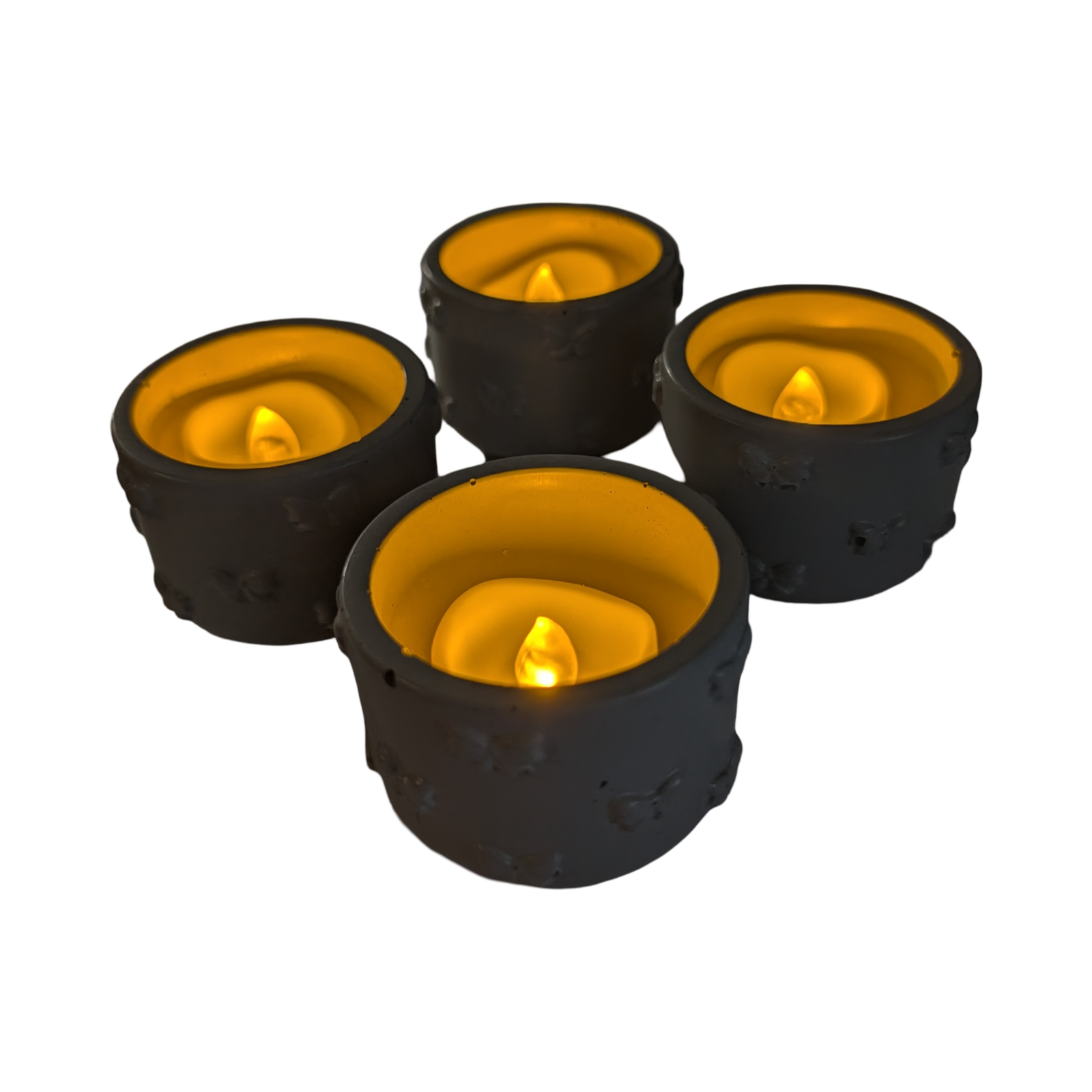 Concrete Bow Candle Holder, Cute Coquette Mini Planter, Aesthetic Tea Light Votive Holder, Small Desk Organizer &amp; Catchall Dish, Ribbon Decor