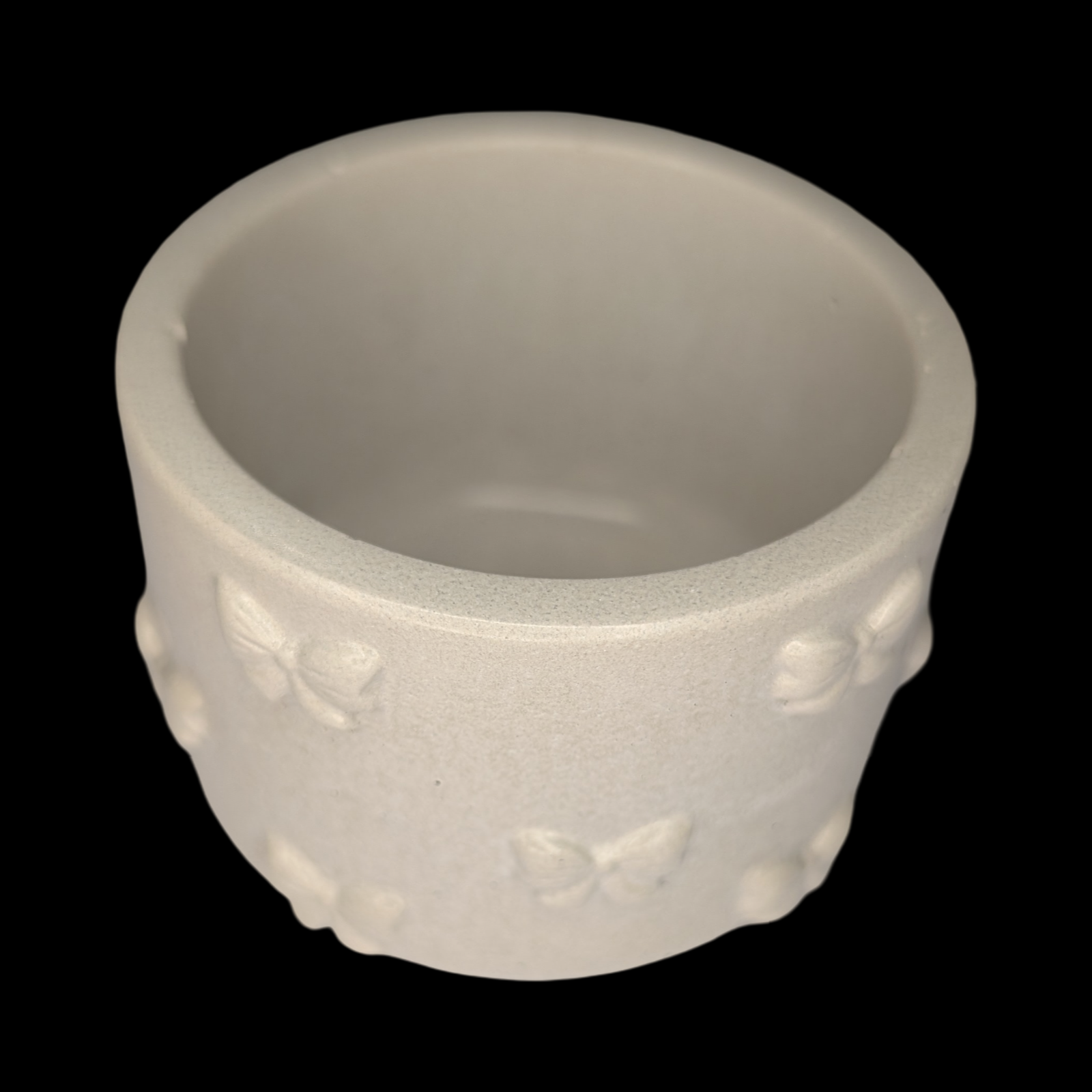 Concrete Bow Candle Holder, Cute Coquette Mini Planter, Aesthetic Tea Light Votive Holder, Small Desk Organizer &amp; Catchall Dish, Ribbon Decor