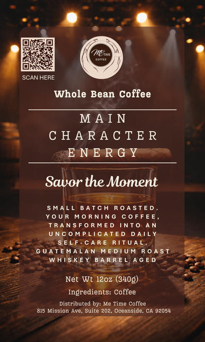 MAIN CHARACTER ENERGY: WHISKEY BARREL-AGED GUATEMALAN COFFEE