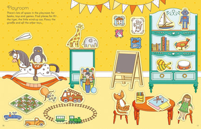 First Sticker Book Dollhouse : Usborne