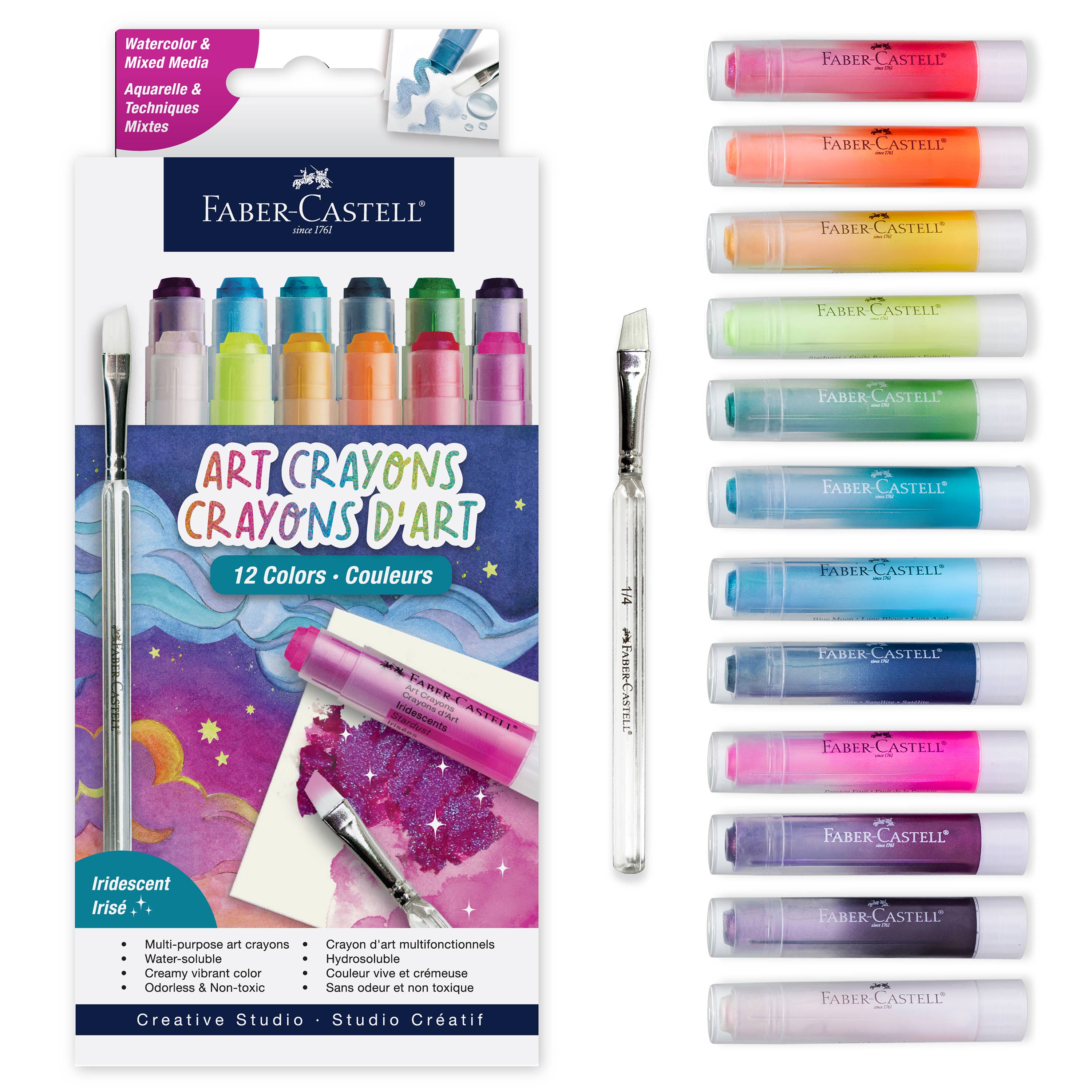 Art Crayons 15 Ct Iridescent Set