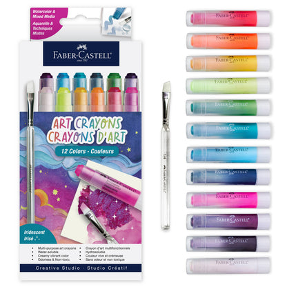 Art Crayons 15 Ct Iridescent Set