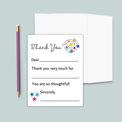 Outer Space - Fill-in Thank You Notes - The Note House