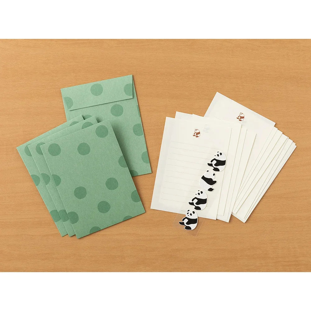 Stationery Set with Stickers- Panda