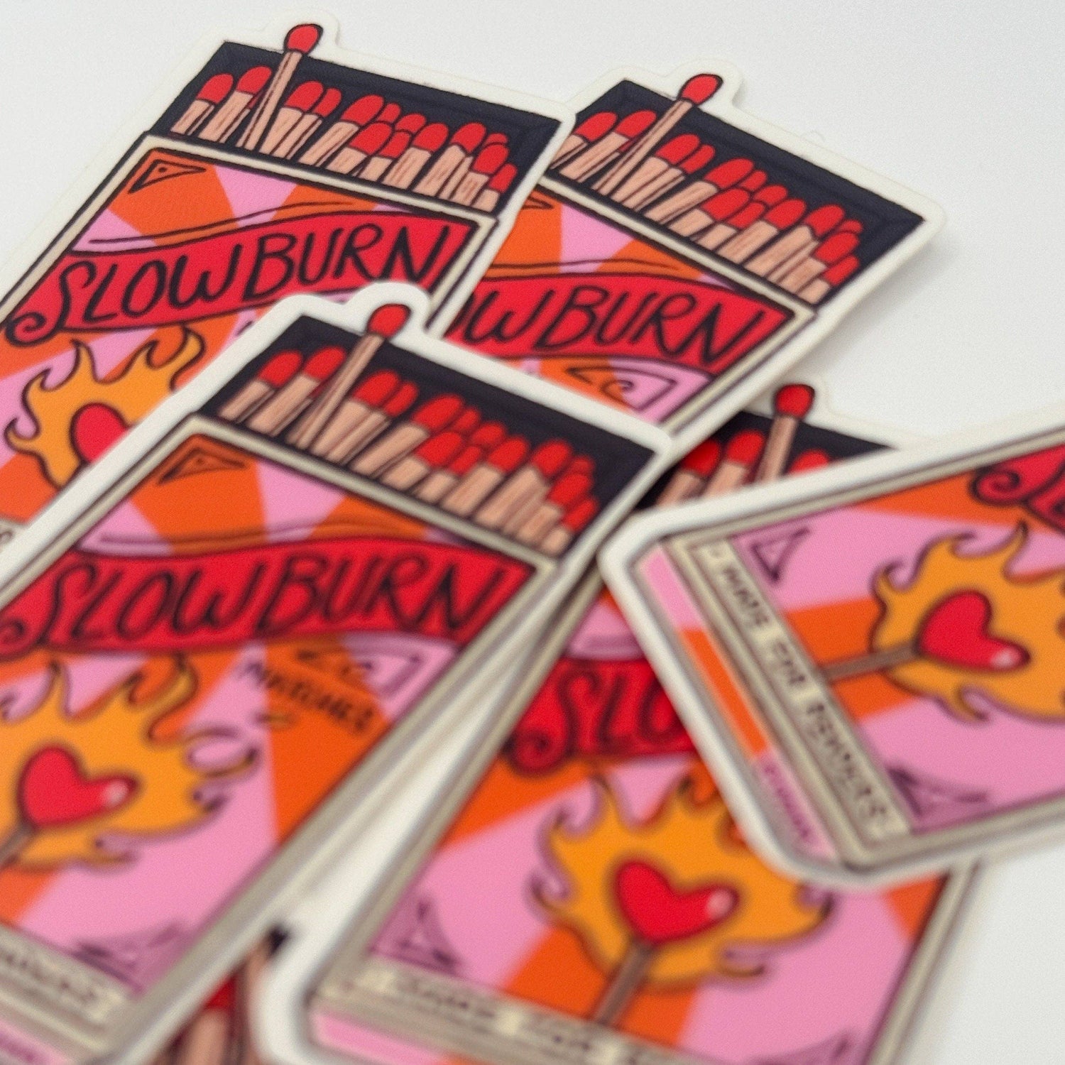 Colorful playing cards with matches and &