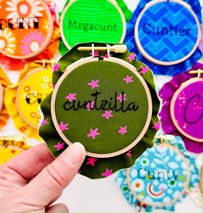 All the cunts // Embroidery PDF Pattern Download 3 inch