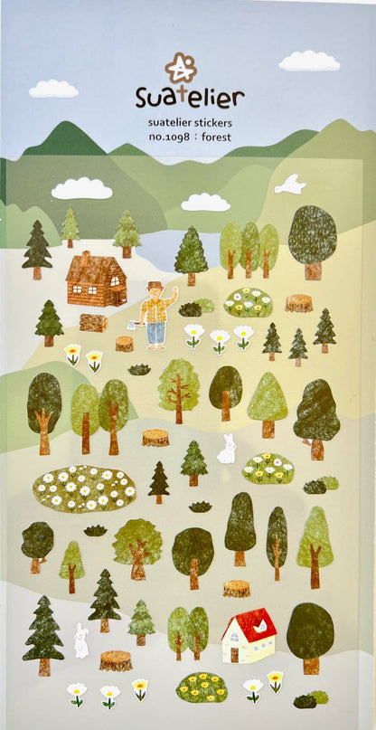 Forest sticker sheet