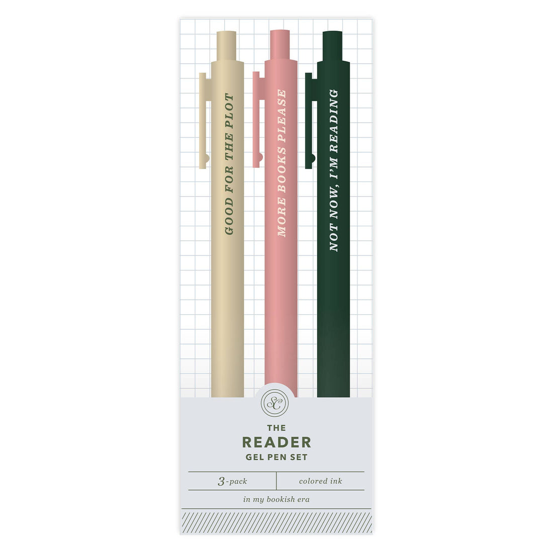 The Reader Pen Set – Bookish Gel Pens (Set of 3)