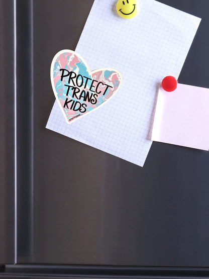 Protect Trans Kids Magnet, Car Magnet - 4"
