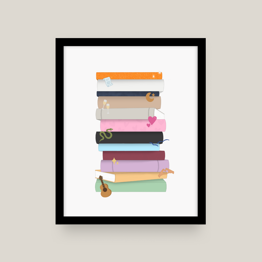 Eras Bookshelf Print