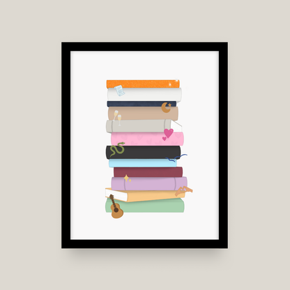 Eras Bookshelf Print