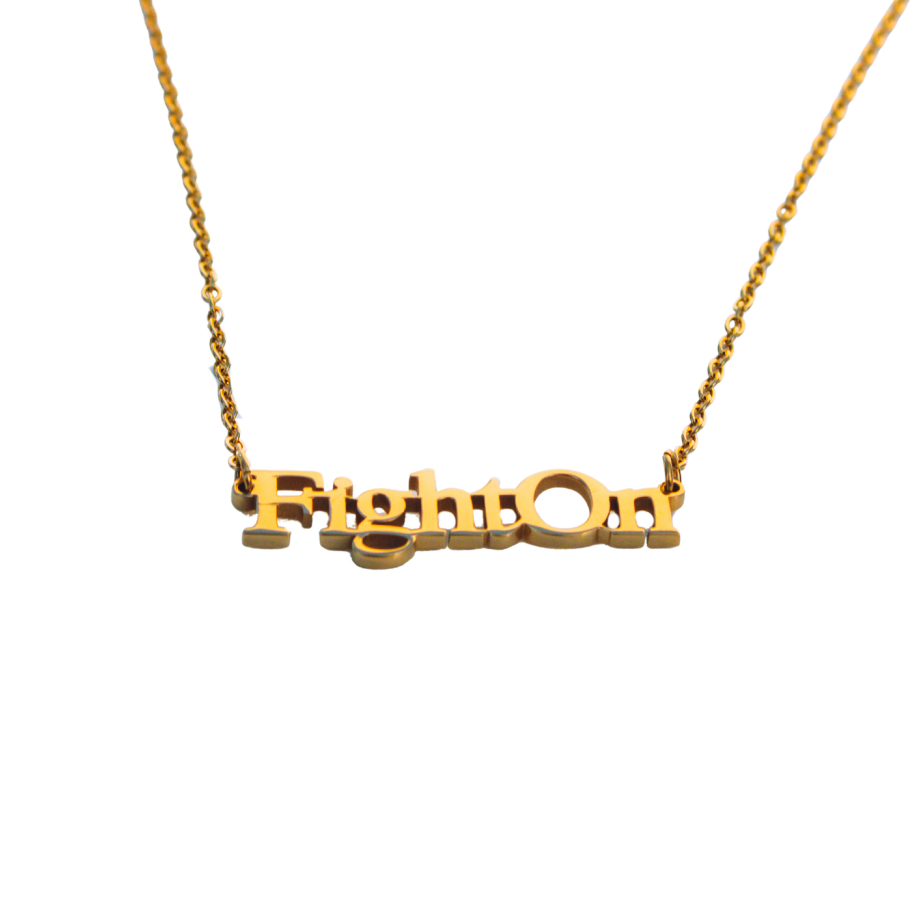 Fight On Cutout Necklace - Monte Mader x Babe Co.