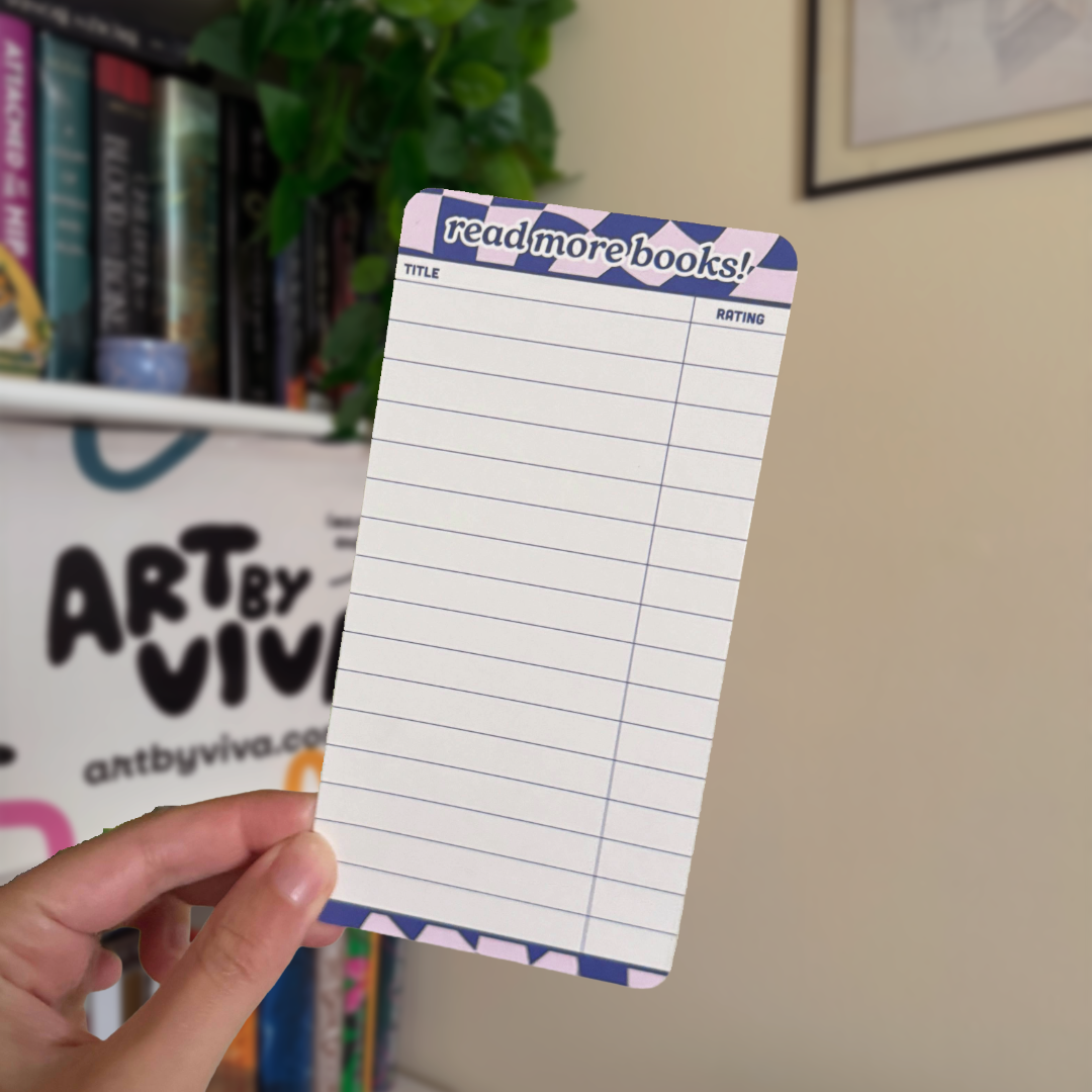 Double-Sided Book Tracker Bookmark – Track 32 Reads