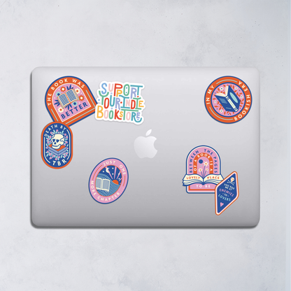 Support Your Indie Bookstore Sticker | Bookshop Lover Decal