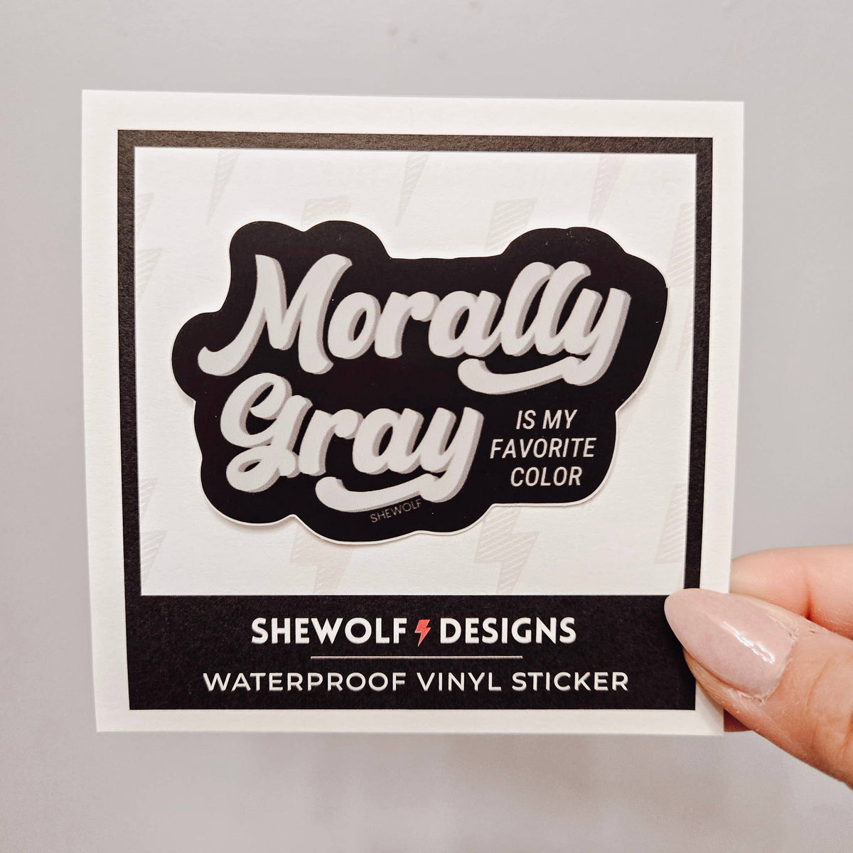 Sticker with &