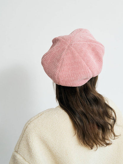Lost Pattern NYC - "Velvet Cloud" Beret Hat - Light Pink