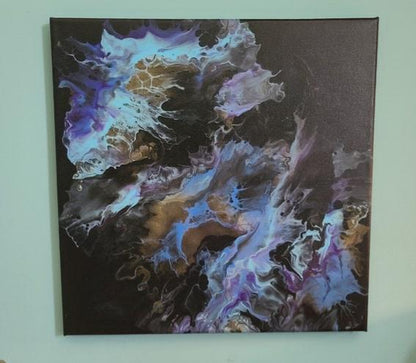 Abstract Fluid Art 12 in x 12 in
