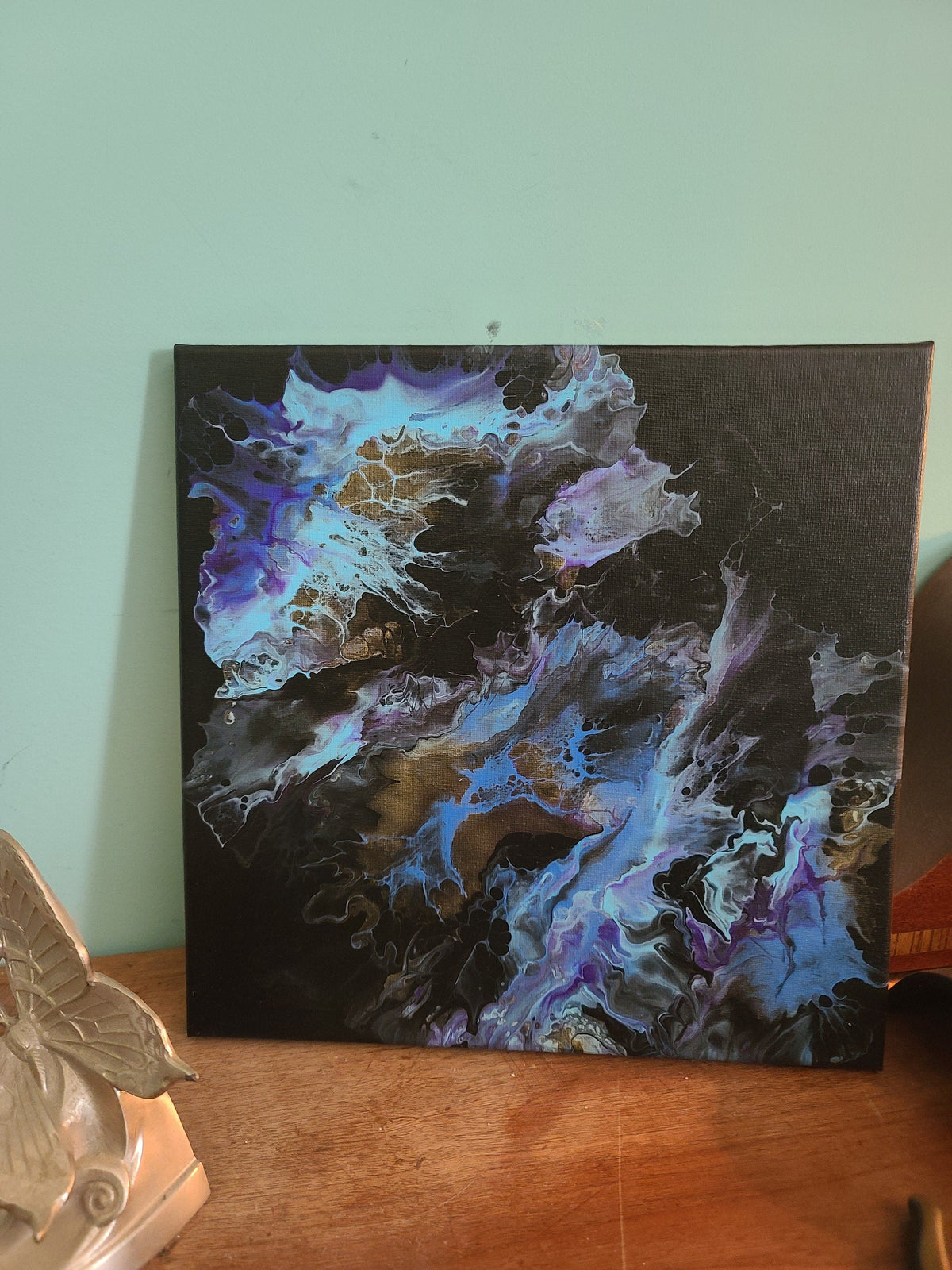 Abstract Fluid Art 12 in x 12 in