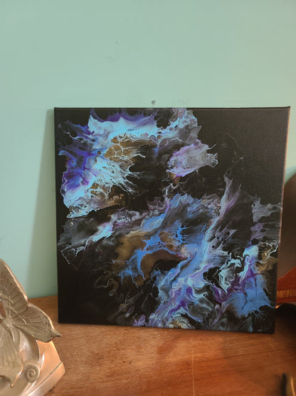 Abstract Fluid Art 12 in x 12 in