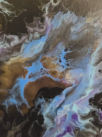 Abstract Fluid Art 12 in x 12 in