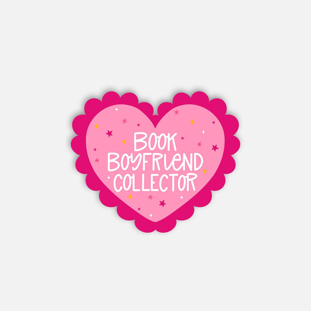 Book Boyfriend Collector Heart Sticker | Bookish Vinyl Stick