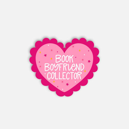 Book Boyfriend Collector Heart Sticker | Bookish Vinyl Stick