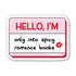 Sticker with text &