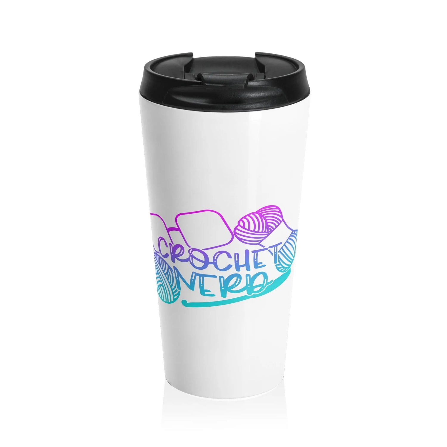 Crochet Nerd Stainless Steel Travel Mug
