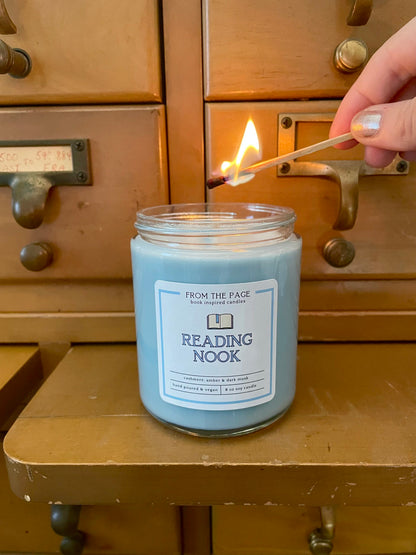 Reading Nook | 8 oz Bookish Candle
