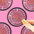 Sticker with &