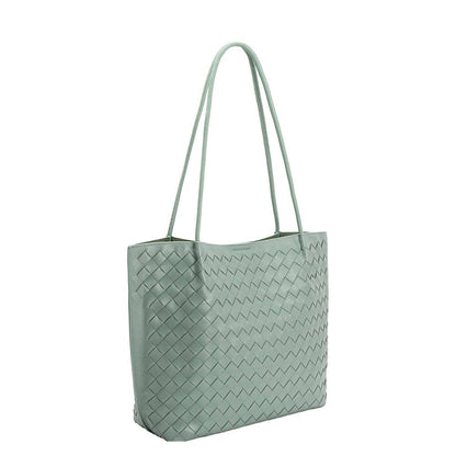 The Victoria Woven Tote- Sage