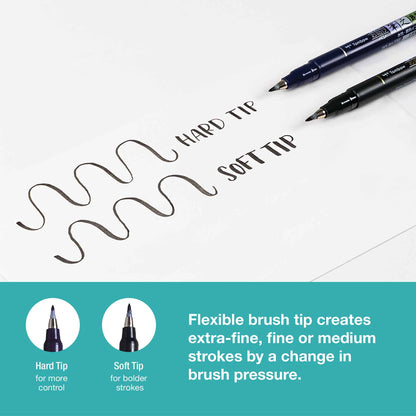 Fudenosuke Calligraphy Brush Pens - 2-Pack