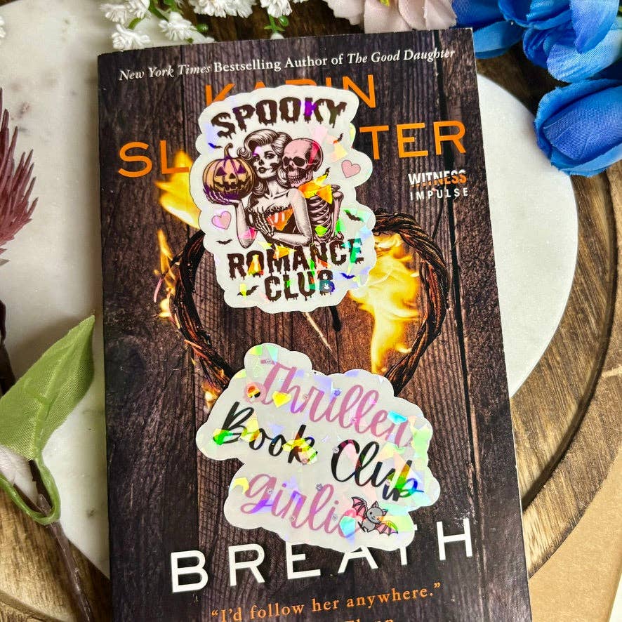 Spooky Romance Club Sticker | Holographic Romance Reader Vinyl Sticker