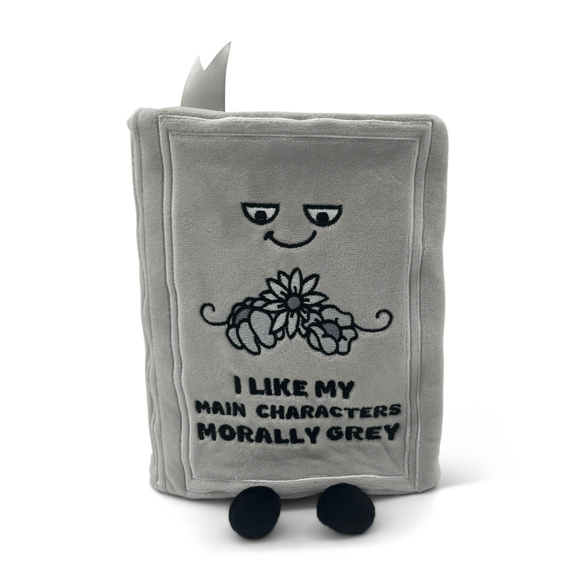 I Like My Main Characters Morally Grey Book Plush | Bookish Reader Gift