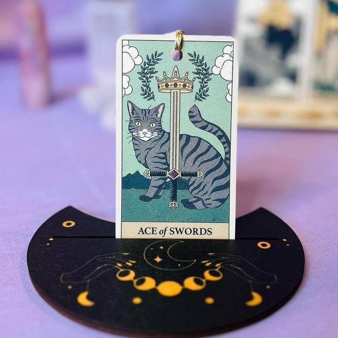 Mystery Cat Tarot Card Bookmark