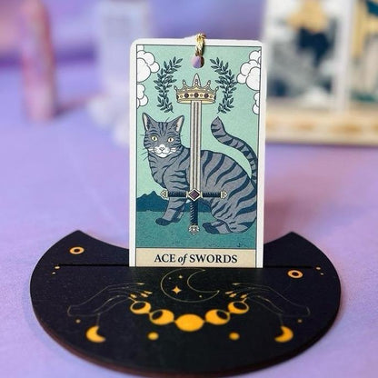 Mystery Cat Tarot Card Bookmark