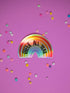 Rainbow sticker with &